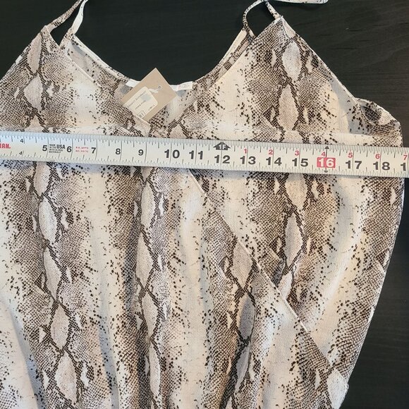 Lush Camisole Bodysuit Python Snake Print Top NEW Sm Mob Wife Festival NEW - Picture 5 of 6